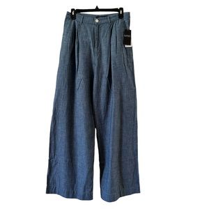 Ralph Lauren Women’s Wide leg Pants Blue Size 4 NWT